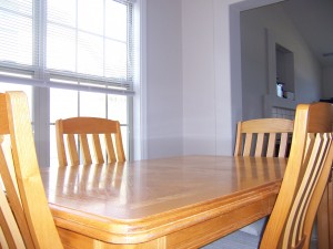 Dining Room Table - All Cleared Off