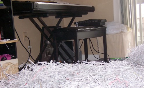Shredded Paper Mess Shredded Paper Mess